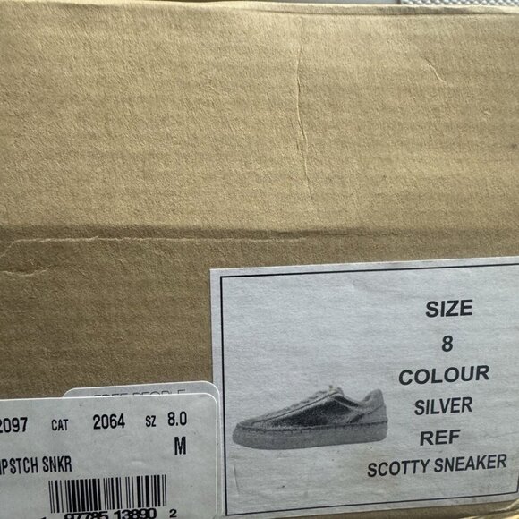 Free People Women’s Scotty Sneaker Silver EU38 M US8 - Picture 6 of 6